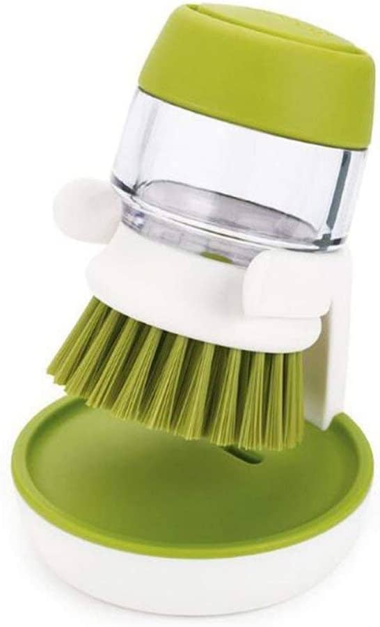 1 PCS Dish Scrubber With Soap DispenserSoap Dispensing Palm Brush